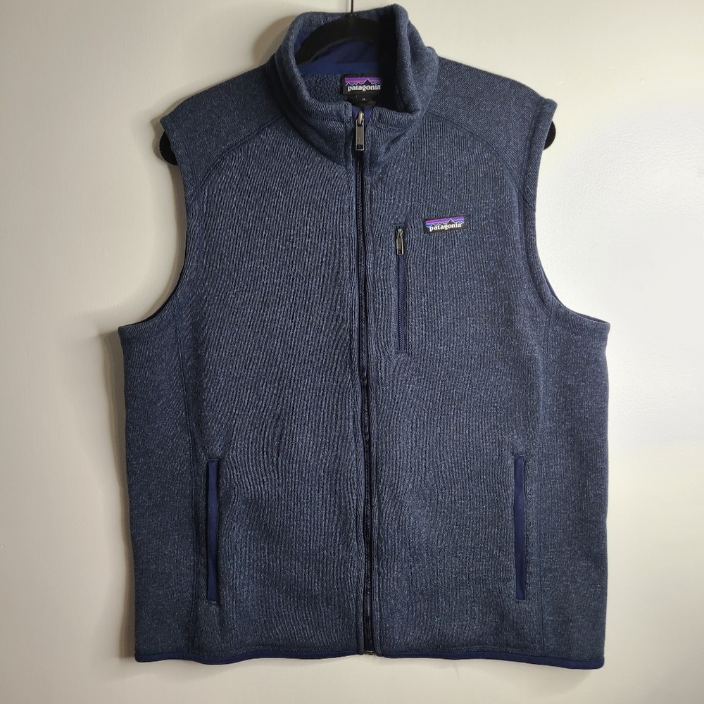 Patagonia Mens Fleece Vest blue size XLARGE
